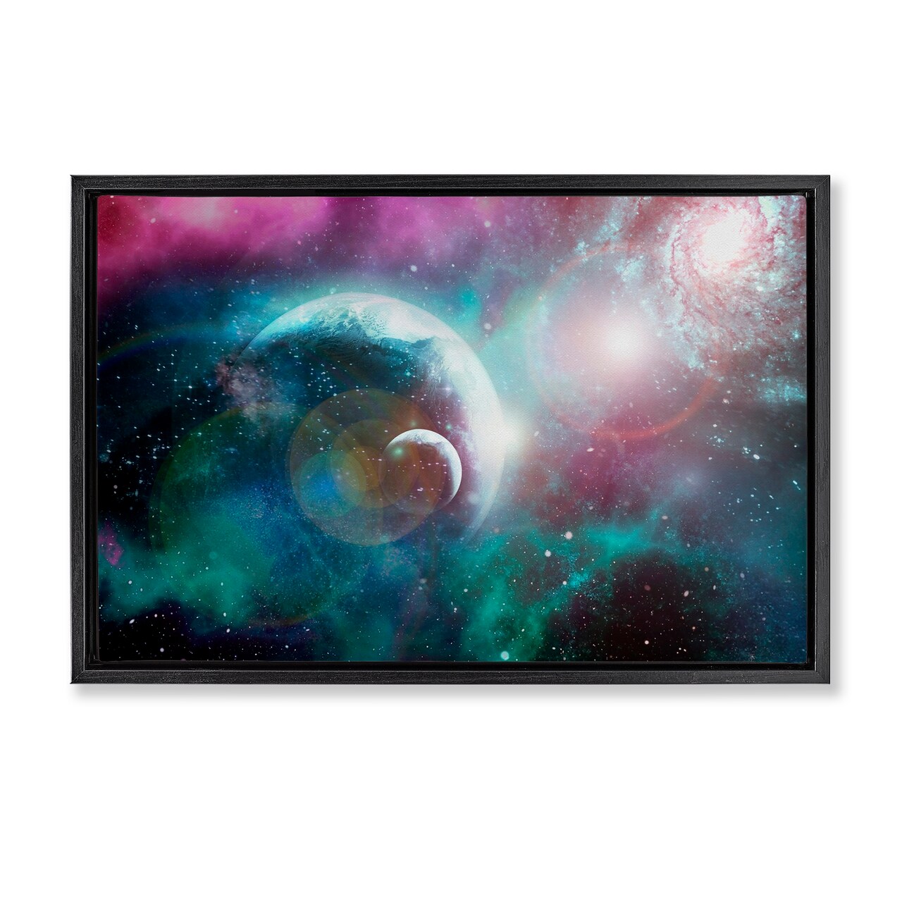 Stupell Industries Eclipsing Cosmos Planets Floating Frame, design by Ali Chris